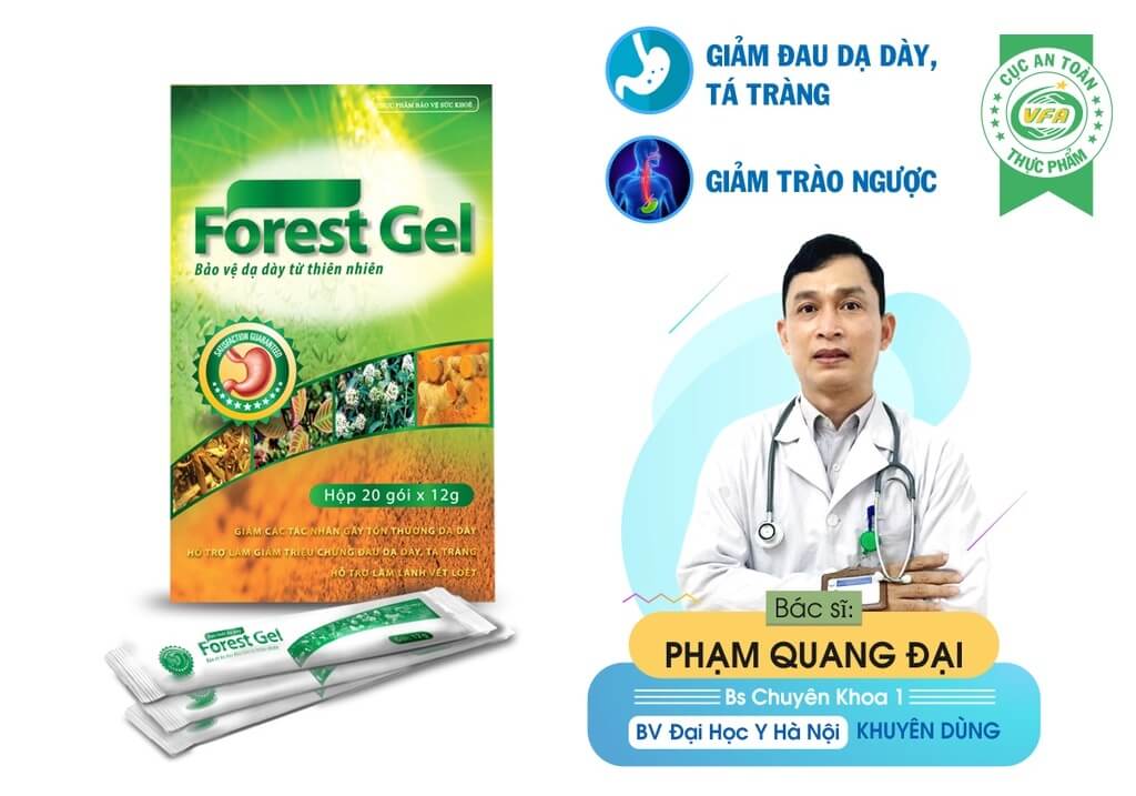 Forest Gel, hỗ trợ điều trị bệnh viêm loét dạ dày, tá tràng