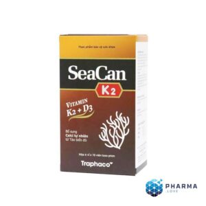 SeaCan K2 Traphaco bổ sung canxi tự nhiên tử tảo biển đỏ