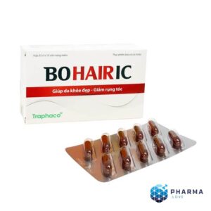 Viên nang mềm Bohairic Traphaco giảm rụng tóc, giảm quá trình tóc bạc sớm, làm đen tóc.