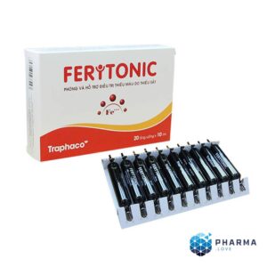 Feritonic Traphaco bổ sung sắt, giảm nguy cơ thiếu máu, hộp 20 ống x 10ml